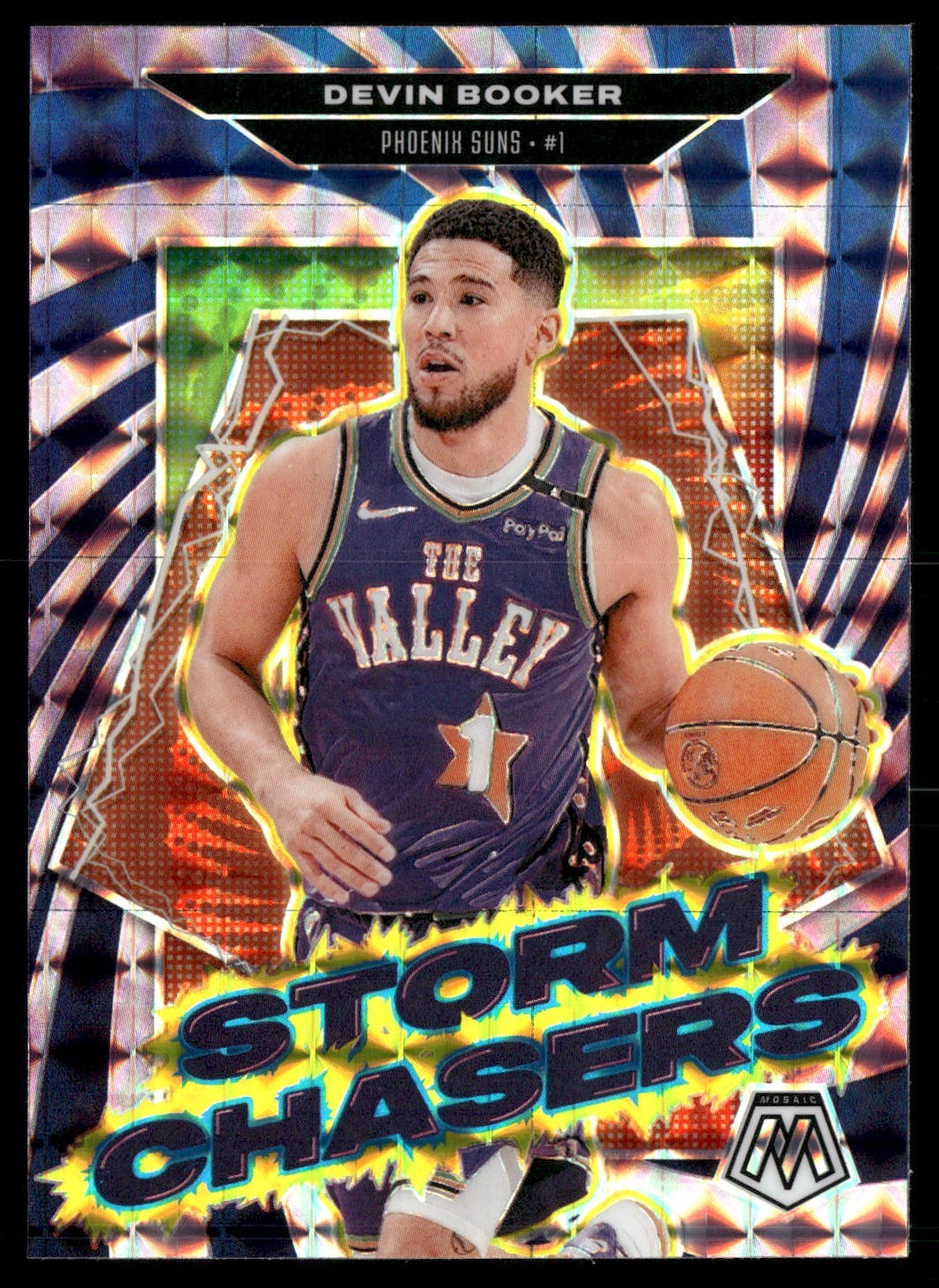 2024-25 Panini Mosaic Basketball Devin Booker Storm Chasers SP