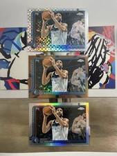 2025 Topps Chrome Refractor Rudy Gobert Timberwolves 3Card Lot NBA Basketball