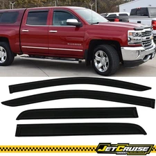 Fits 15-22 Chevy Colorado GMC Canyon Crew Cab Acrylic Window Visors Rain Guard