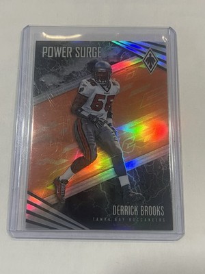 2017 Panini Phoenix DERRICK BROOKS Power Surge /49 Orange Refractor #PS-29