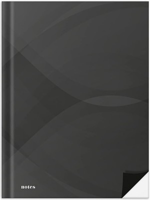 RNK Verlag Notizbuch ''notes carbon black'' DIN A4 blanko 96 Blatt / 192 Seiten
