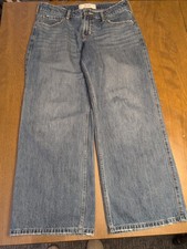 Hollister 6s 28×27 Low Rise Baggy Jeans bohemian 90s Y2K Hip Chic Comfort
