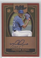 2019 Panini Leather & Lumber Auto Yohander Mendez #AU-YO Auto no9