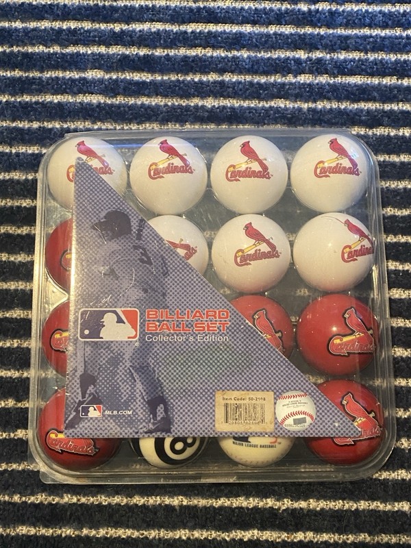 St. Louis  Cardinals Billiards Pool Balls Set MLB Baseball
