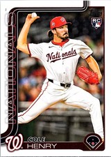 Cole Henry 2025 Topps Update #US186 Washington Nationals RC