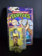 Rocksteady 2023 TMNT 3.75" SUPER 7 ReAction NEW MOC #2