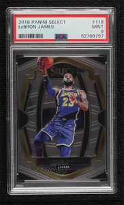 2018-19 Panini Select Premier Level LeBron James #118 PSA 9 MINT