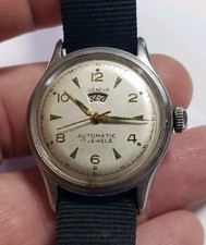 Orologio Militare Vintage Geneve 17 Jewel Automatico Funzionante 30mm Indimatic 