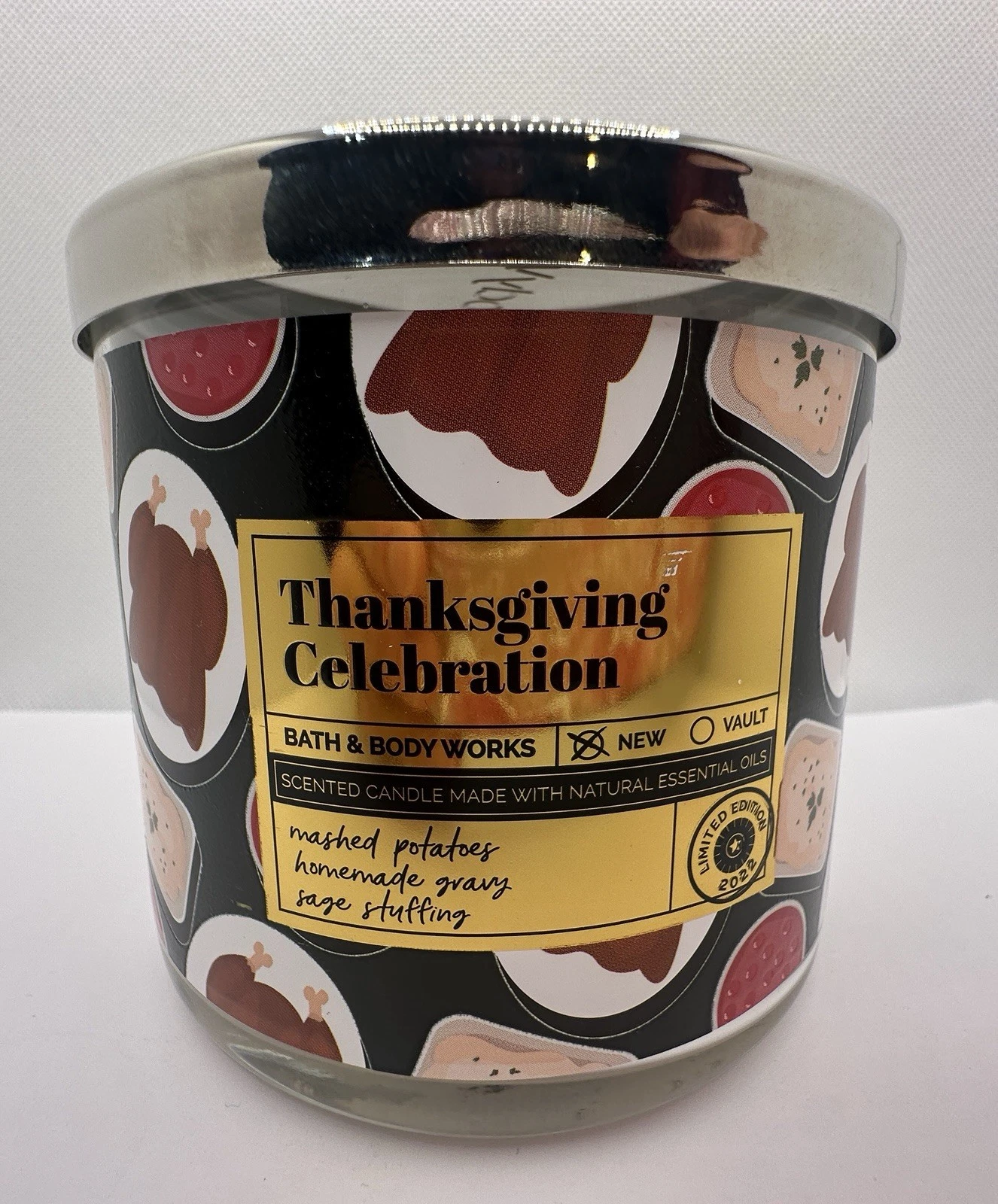 Bath & Body Works Thanksgiving Celebration 3-Wick 14.5 Oz Candle