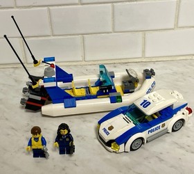 LEGO City Police Patrol: Partial Sets from 60045 & 60141 w/ Two Minifigures