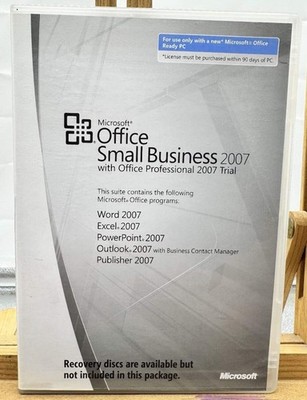 Microsoft Office Small Business 2007 with Key - In Good Condition 8743