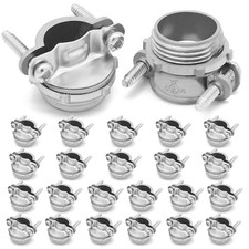 24pcs 1/2Inch Clamp Type Cable Connectors for Metallic Conduit Protect Cables...