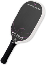 Phoenix Firestorm 14mm Pickleball Paddle - Elongated, Carbon Fiber, USAPA Approv