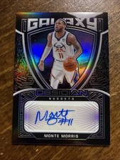 2020-21 Panini Obsidian Basketball Galaxy Monte Morris Auto #54/75 Card Nuggets