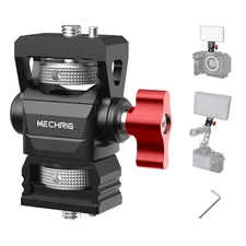 Camera Monitor Mount with 1/4" Screw 360 Swivel 180 Tilt Damping Holder