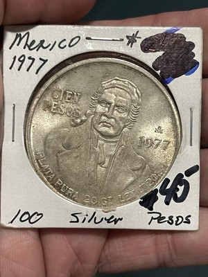 1977 MEXICO 100 PESO .720 SILVER | eBay