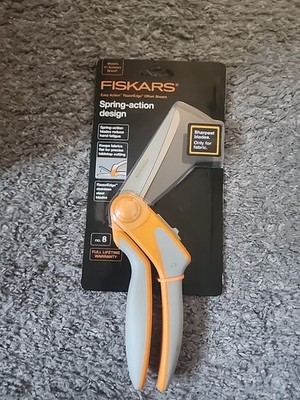 Fiskars Razor Edge Spring Action Tabletop Only Fabric - 8 Inches Shears Scissor