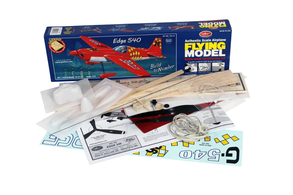 Guillow's Aereo Balsa Edge 540 tagliato al laser Scala 1:14 - Immagine 3 di 3