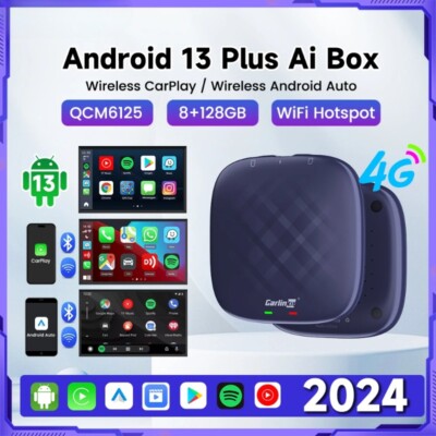 New CarPlay Ai Box Qualcomm Wireless CarPlay Android Car Built-in Wired CarPlay