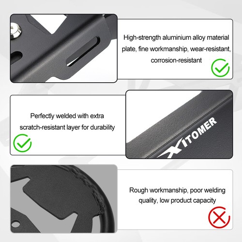 Soporte portaequipajes trasero moto apto para Ducati DesertX 2022-2024 negro - Imagen 6 de 20