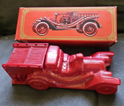 Vintage Avon Fire Fighter 1910 Decanter w/ Original Box