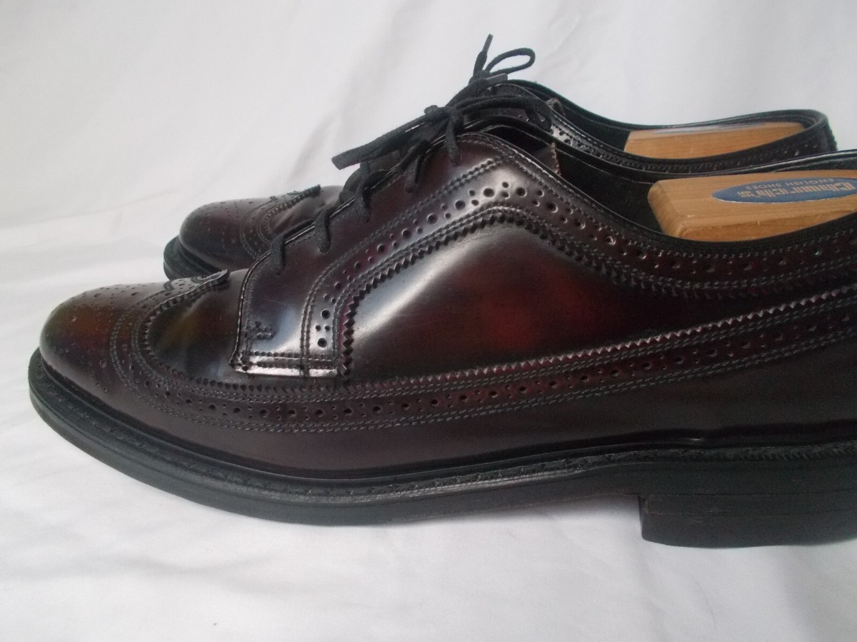 Florsheim Imperial Long Wing Tip Dress Shoes - Burgundy 