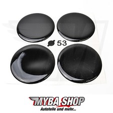 4x Silikon Aufkleber ∅= 53mm für Nabenkappen Embleme Sticker | Schwarz 4x Silikon Aufkleber ∅= 53mm für Nabenkappen Embleme Sticker | Schwarz