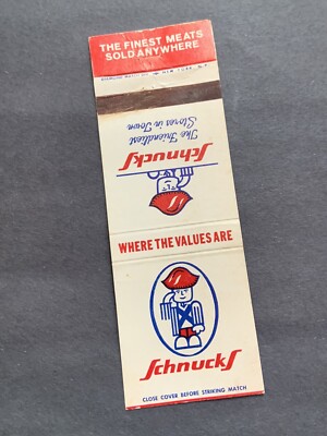 Vintage Matchbook:  Schnuck s 