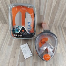 Ocean Reef Aria Full Face Snorkel Mask, Grey, X-Small