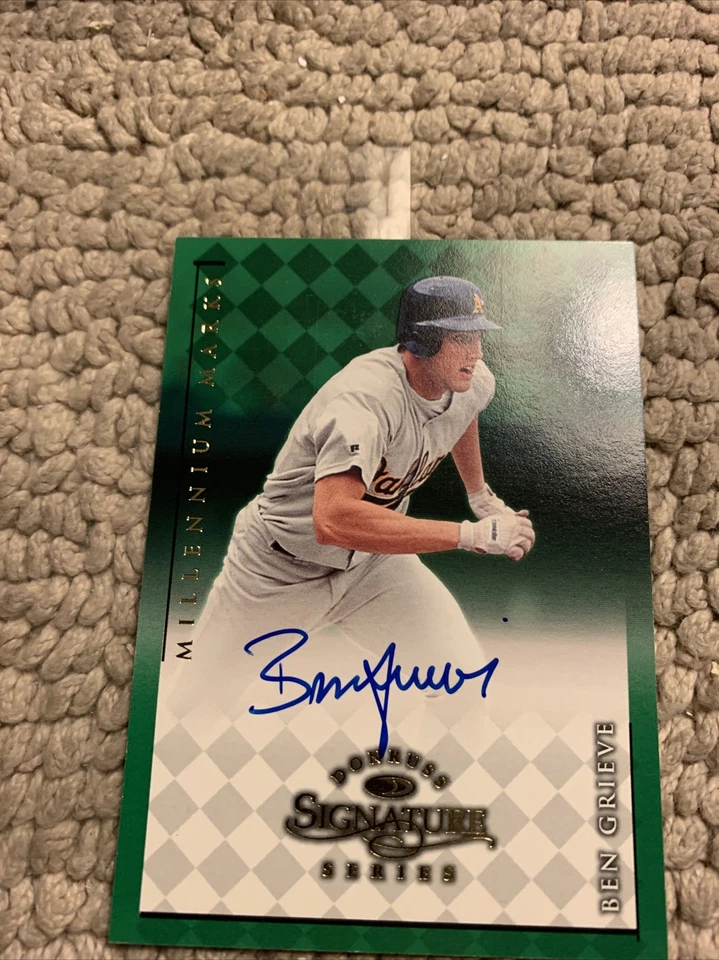 Autógrafo Ben Grieve 1998 Donruss Millennium Marks 0133. 1000 Signature Cb7 Foto 2 de 3