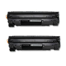 2PK CE285A 85A Black Toner Cartridge for HP LaserJet P1102 P1102W P1109 M1217nfw