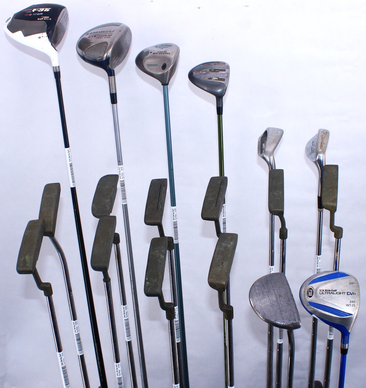 Lot of 18 Golf Clubs of Various Lengths, Lofts, Flexes, RightHanded eBay