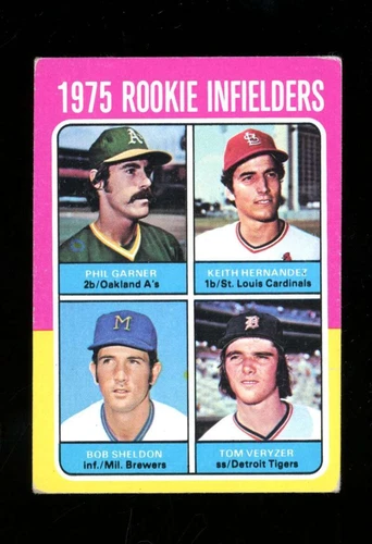 1975 Topps #623 Rookie IF Garner/Hernandez/Sheldon/Veryzer VG JX5680