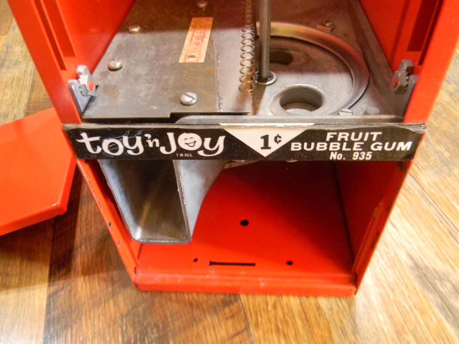 Vintage Toy N Joy Gumball Vending Machine 1 Cent With Key & Coin Tray