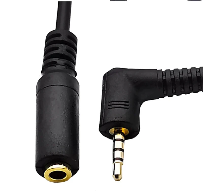 2.5mm 4 Pole to 3.5mm 4 Pole Female TRRS Audio Extension Cable Male to Female - Image 2 of 4