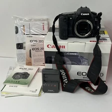 Canon EOS 20D digital Camera body and Battery Box Manual No Lens Untested