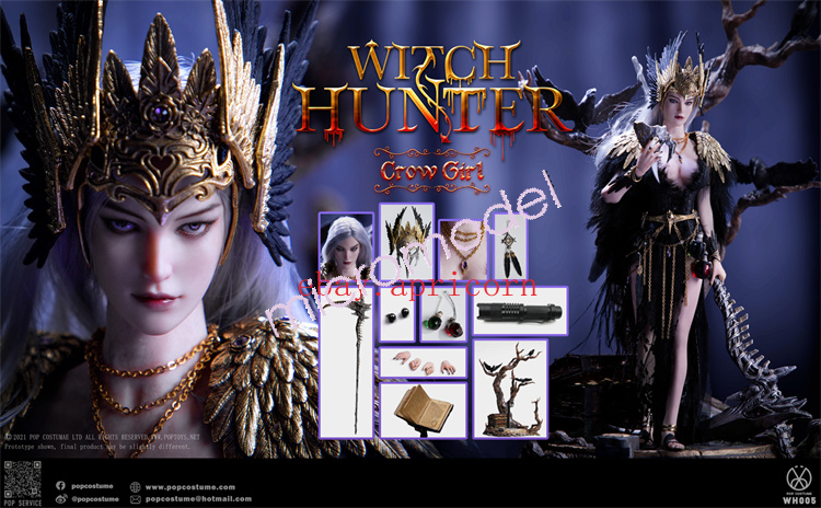 POP COSTUME 1/6 WH004 Witch Hunter Action Figure Model Collection