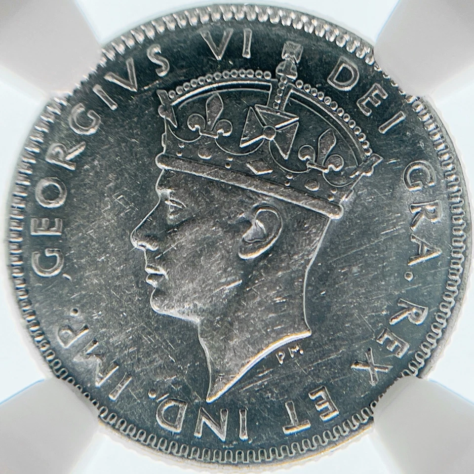 CANADA. 1943, 10 Cents, Silver, C - NGC AU58 - KGVI, Newfoundland, Dominion - Image 4 of 4