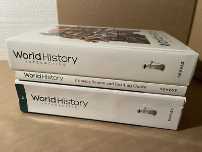 World History 2022 Student/Teacher 3 Book Set 9781418330378, 9781418330361, ....