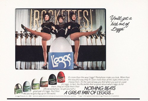 1984 Leggs Pantyhose: Rockettes Vintage 