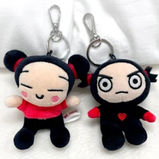 Pucca & Garu Standing_Sitting Plush Keychain Keyring