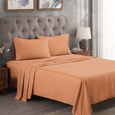 Egyptian Cotton Blend 300 Thread Count Solid Deep Pocket Sheet Set