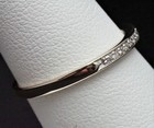 MHJ Michael Hill 18K Yellow Gold 1/6cttw Pavé Half Eternity Diamond Ring Band — photo 5