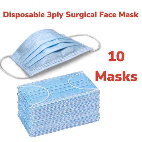 Lot De 250 Masques Jetables 3 Plis - Marque Triplast, Pour Protection Buccale Et Faciale