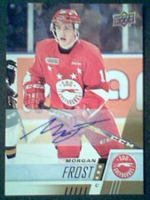MORGAN FROST 17/18 AUTHENTIC CHL AUTOGRAPHED ROOKIE CARD  SP