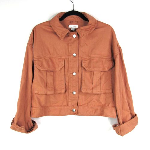 TOPSHOP Avril Shirtjacke In Blush Gr. M - Bild 2 von 8