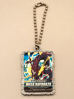 Mega Rayquaza Pokemon Metal Collection Keychain Capsule Toy Japan
