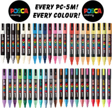 Uni Posca PC-5M Paint Marker Pens Fabric Glass Metal Pen - Buy 4, Pay For 3