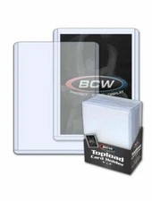 Pack /25 BCW Hard Plastic Baseball Trading Card Topload Holders 12 mil protector