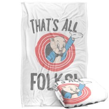 Looney Tunes The That's All Folks Silky Touch Super Soft Throw Blanket